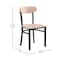 Flash Furniture Metal Dining Chairs - Natural Wood Seat/Back, PK 2 2-XU-DG6V5B-NAT-GG - alternate 3